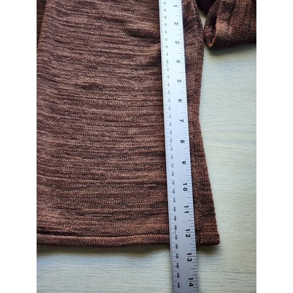 SWEATER/CARDIGAN & TANK TOP-TALBOTS-Made in Italy-Brown Knit-2 Pieces-Size PL - Picture 16 of 16